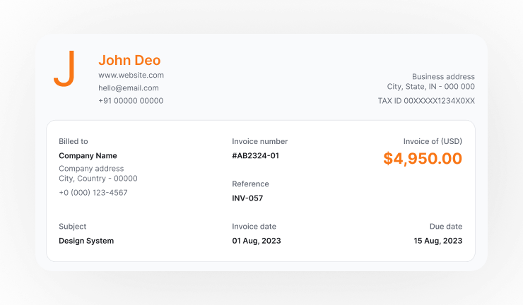 Invoicing